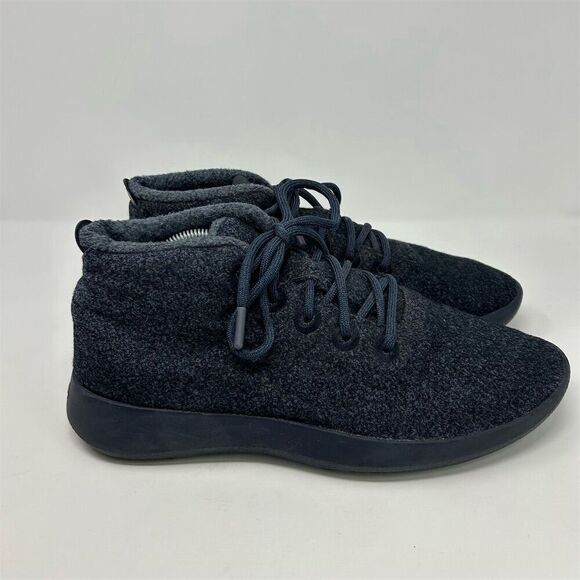 Allbirds Men's Blue Wool Runner-Up Mizzles High Top Sneakers Size 11 - Picture 7 of 14
